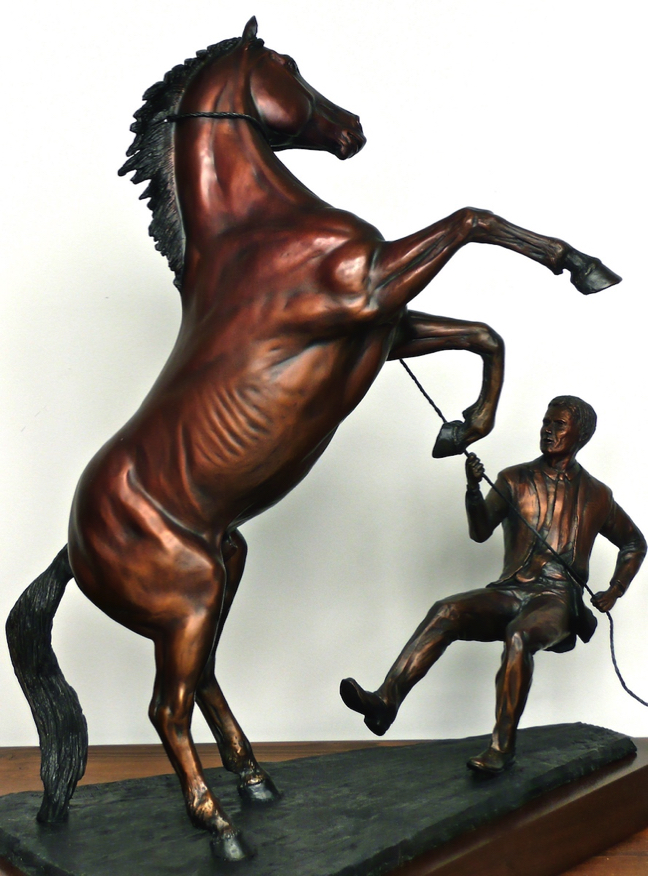 Businessman, Bronze Sculpture Tom Hjorleifson