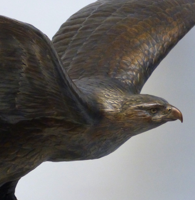 Eagles, Falcons and Birds, Bronze Sculptures Tom Hjorleifson