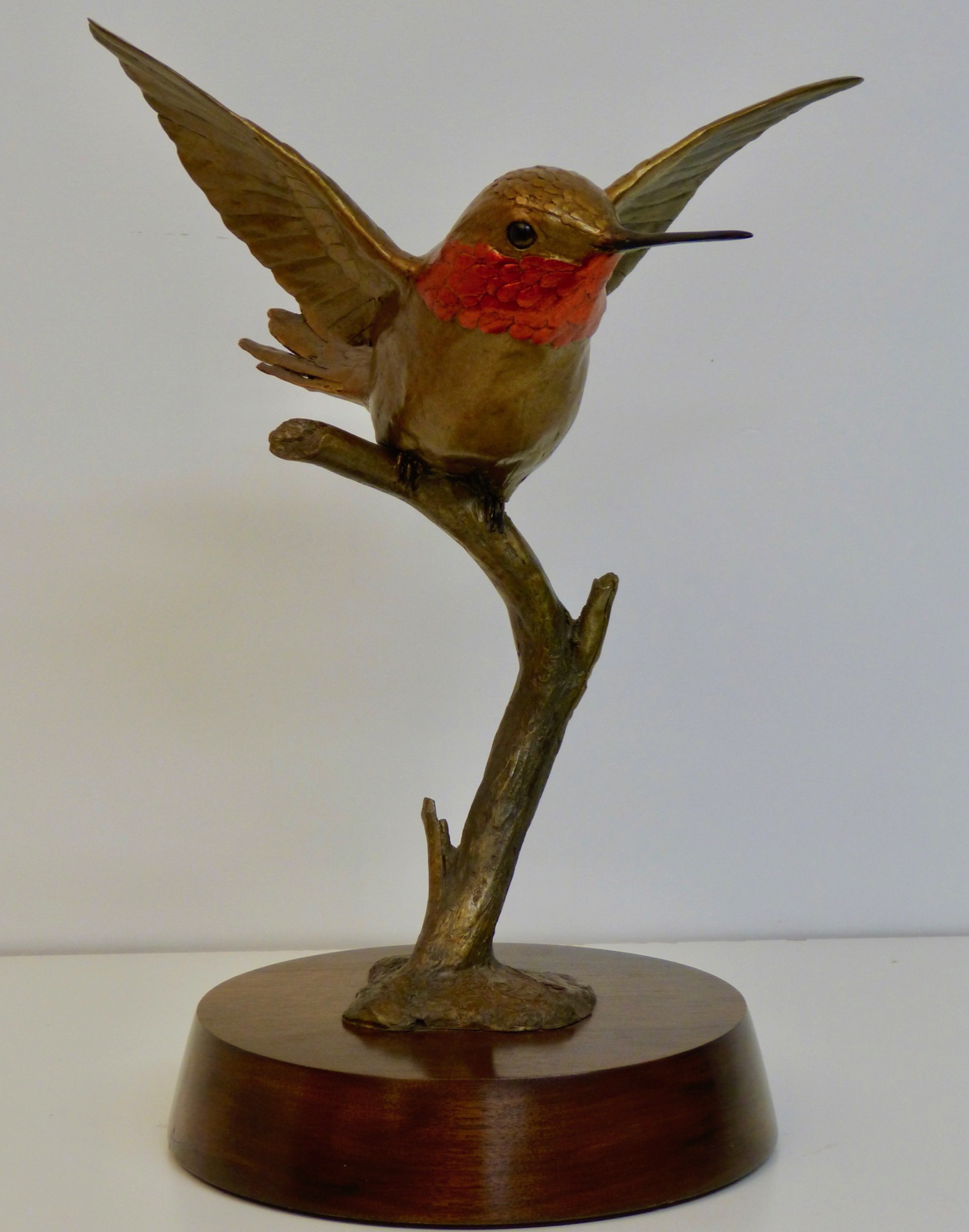 Hummingbird, Bronze Sculpture Tom Hjorleifson